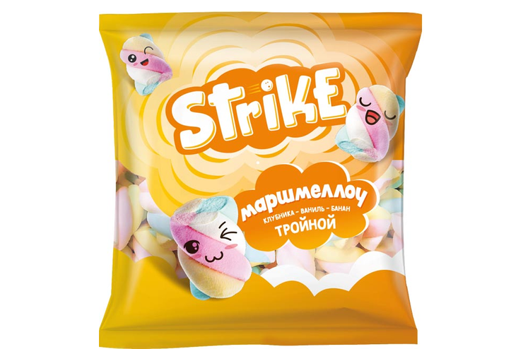 «Strike», маршмеллоу trio, 90 г