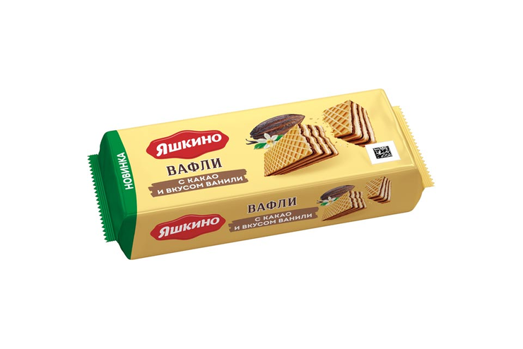 «Яшкино», вафли с какао и вкусом ванили, 300 г