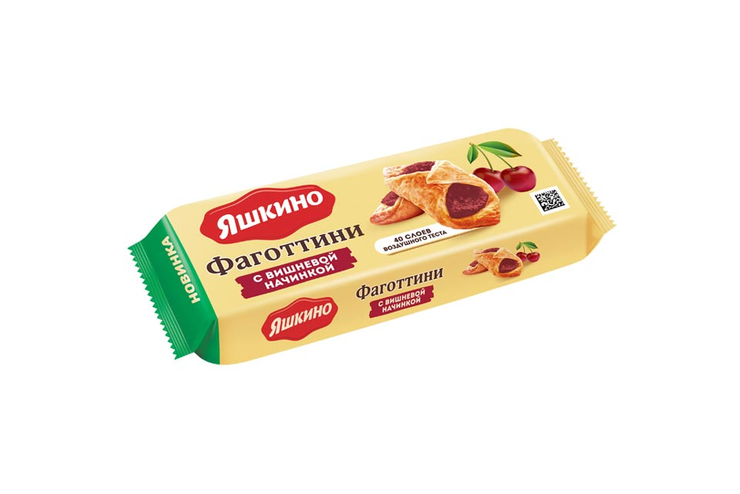 «Яшкино», фаготтини с вишнёвой начинкой, 125 г