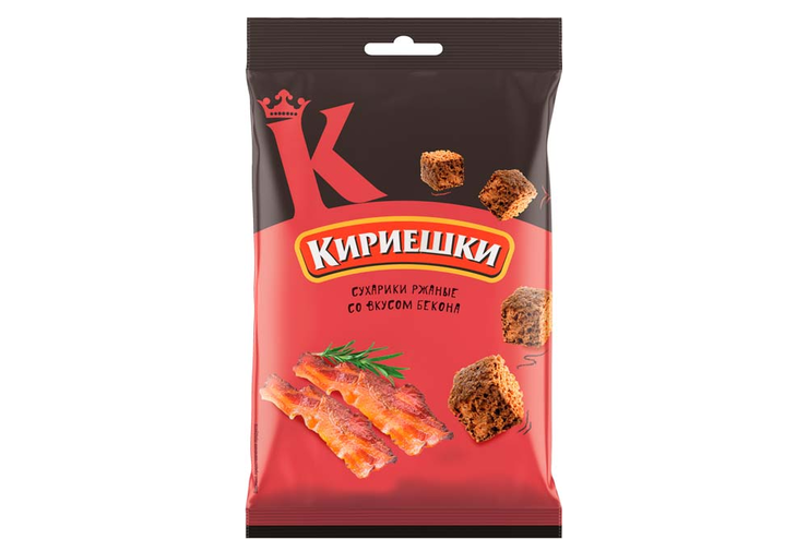 «Кириешки», сухарики со вкусом бекона, 100 г «Кириешки», сухарики со вкусом бекона, 100 г