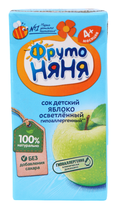 Сок детский «ФрутоНяня» Яблоко, 200 мл – купить по приятной цене с ...