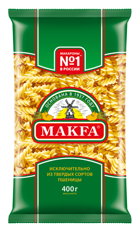 Макароны «Makfa» Спирали, 400 г – купить по приятной цене с доставкой ...