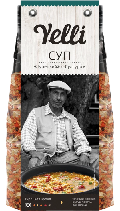 Суп «Yelli» «Турецкий» с булгуром, 250 г – купить по приятной цене с ...