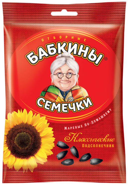 Семечки отборные, жареные «Бабкины семечки», 100 г - купить по цене ...