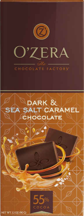 «OZera», горький шоколад Dark&Sea salt caramel, 90 г – купить по лучшей цене с бесплатной доставкой в интернет-магазине KDV