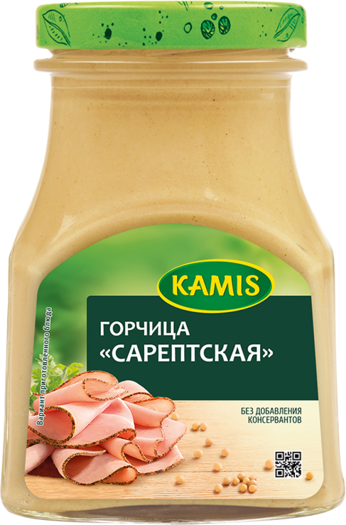 Горчица «KAMIS» Сарептская, 185 г – купить по приятной цене с доставкой ...