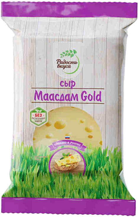 Сыр 45% «Радость вкуса» Маасдам Gold, 200 г – купить по приятной цене с ...