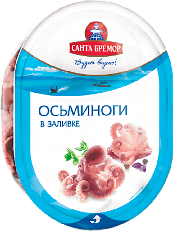 Мясо осьминога «Санта Бремор» в заливке, 180 г – купить по приятной ...