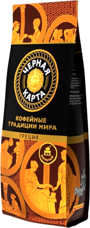 Черная карта греция кофе молотый