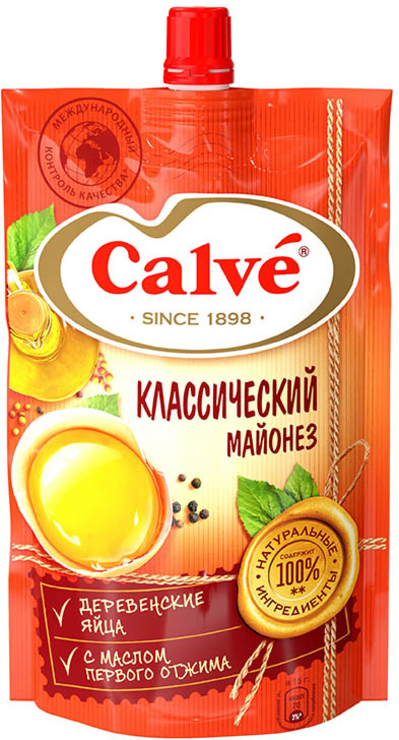 Майонез «Классический» 50% «Calve», 400 г - купить по цене ...