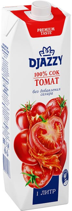 Сок «Томат», 1л «Djazzy», 1,06 кг - купить по цене производителя с ...