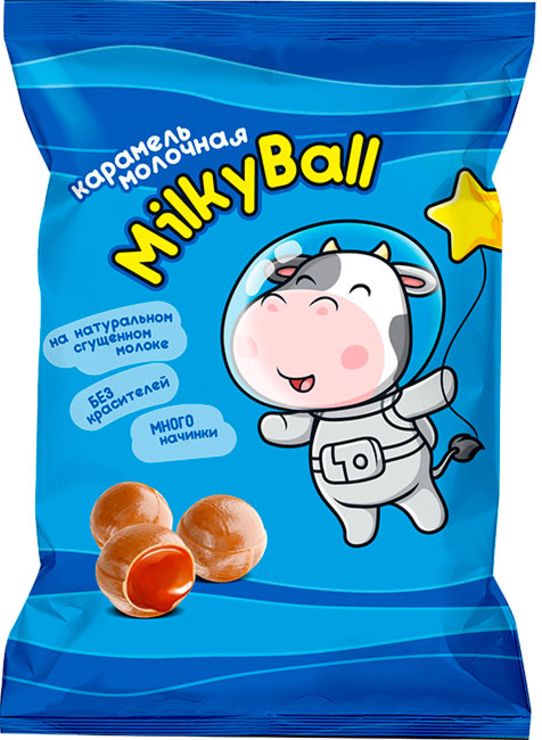 Карамель молочная Milky ball, 90 г - купить по цене производителя с ...
