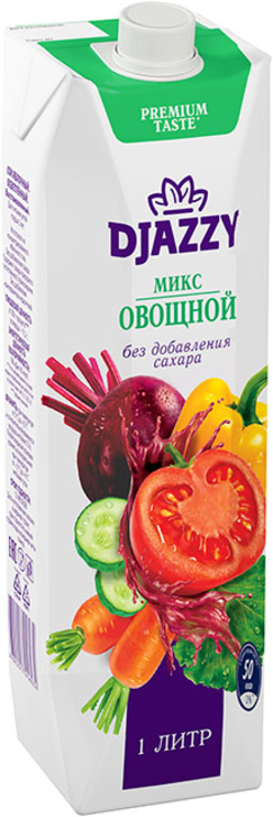 Напиток «Овощной микс», 1л «Djazzy», 1,08 кг - купить по цене ...