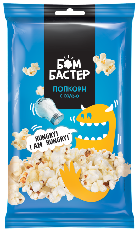 Попкорн «Бомбастер» с солью, 80 г – купить по приятной цене с доставкой ...