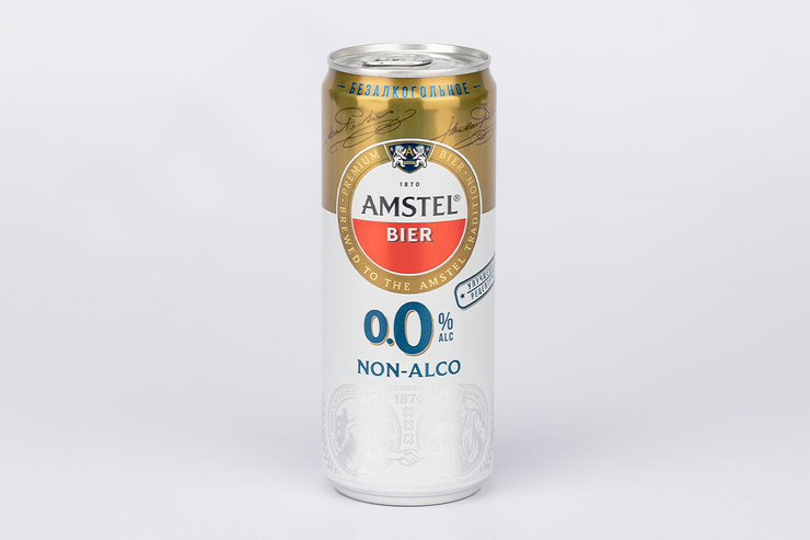 Пивной напиток «Amstel» безалкогольный, 330 мл – купить по приятной ...