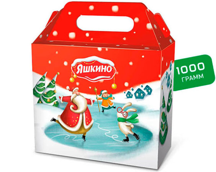 Новогодний набор «Ларец» красный «Яшкино», 1 кг - купить по цене ...