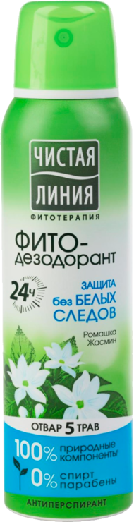 Дезодорант-антиперспирант «Чистая линия» Ромашка, жасмин, 150 мл ...