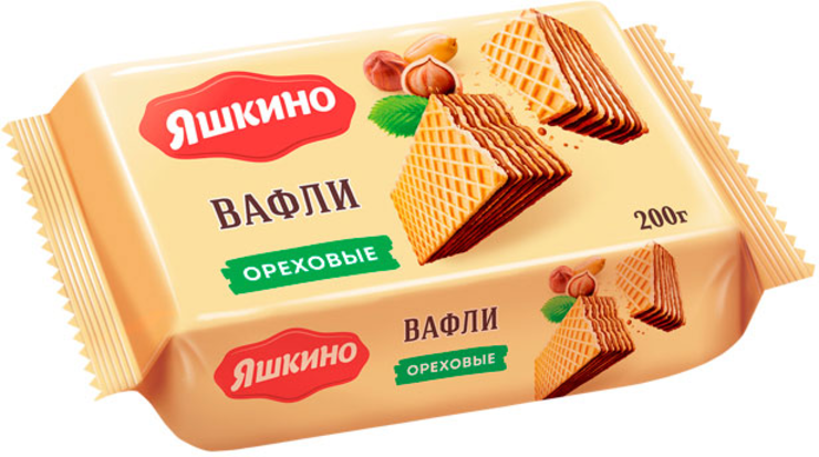 Вафли «Ореховые» «Яшкино», 200 г - купить по цене производителя с ...