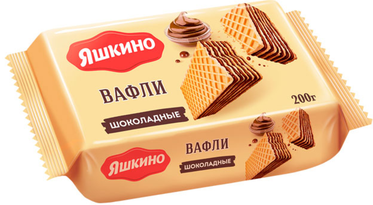 Вафли «Шоколадные» «Яшкино», 200 г - купить по цене производителя с ...