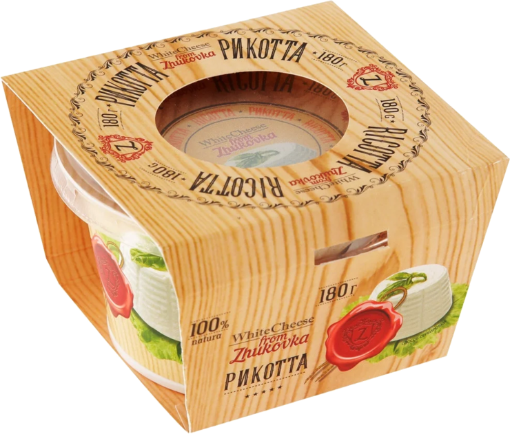Сыр 45% «White Cheese From Zhukovka» Рикотта, 180 г – купить по ...