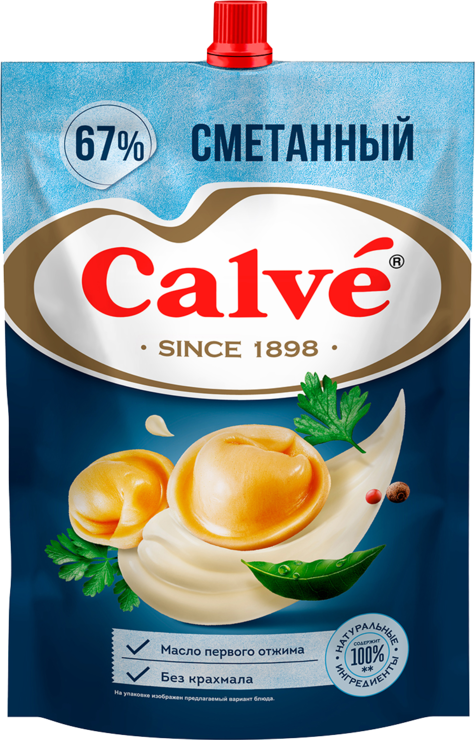 Майонез «Calve» Сметанный, 700 г – купить по приятной цене с доставкой ...
