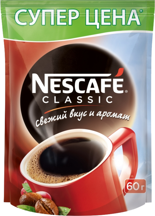 Кофе «Nescafe Classic», 60 г – купить по приятной цене с доставкой на ...