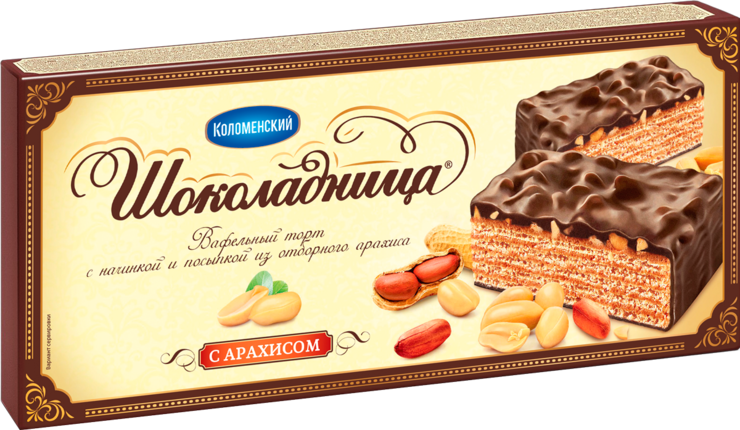 Торт вафельный «Шоколадница» с арахисом, 230 г – купить по приятной ...