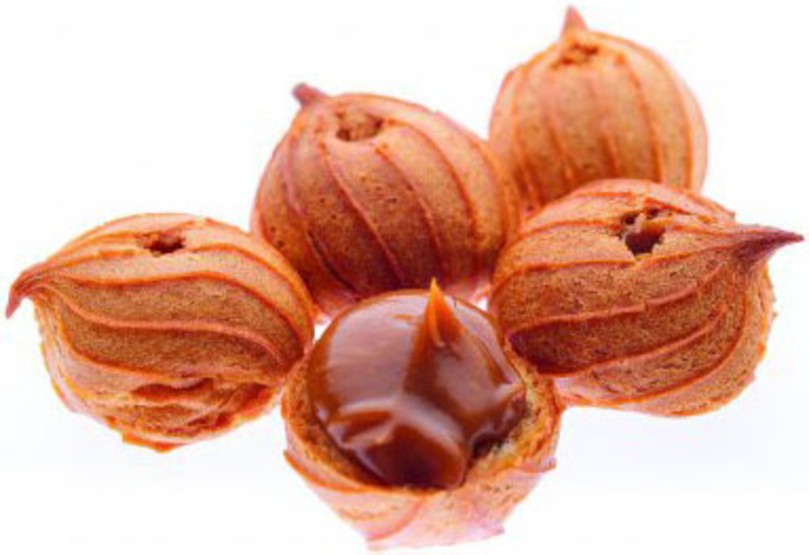 Печенье «Заварные пышечки» с начинкой со вкусом вареной сгущенки ...