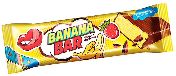 Bar bananas. Батончик суфле Banana Bar клубн./банан 35г. Батончик-суфле клубнично-банановый «Banana Bar», 35 г. Батончик-суфле Banana Bar клубника-банан, 35 г. Батончик Banana 35 (КДВ).