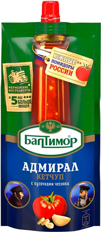 Кетчуп «Адмирал» с кусочками чеснока «Балтимор», 700 г - купить по цене ...