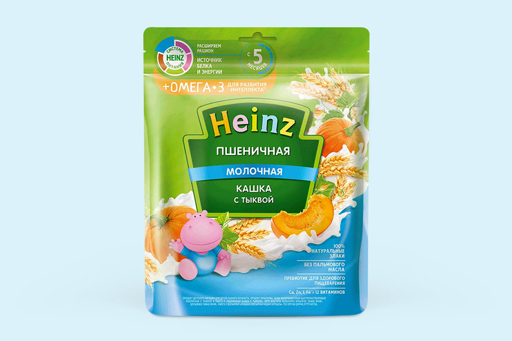 Кашка «Heinz» Пшеничная с тыквой, 200 г - купить по цене производителя ...