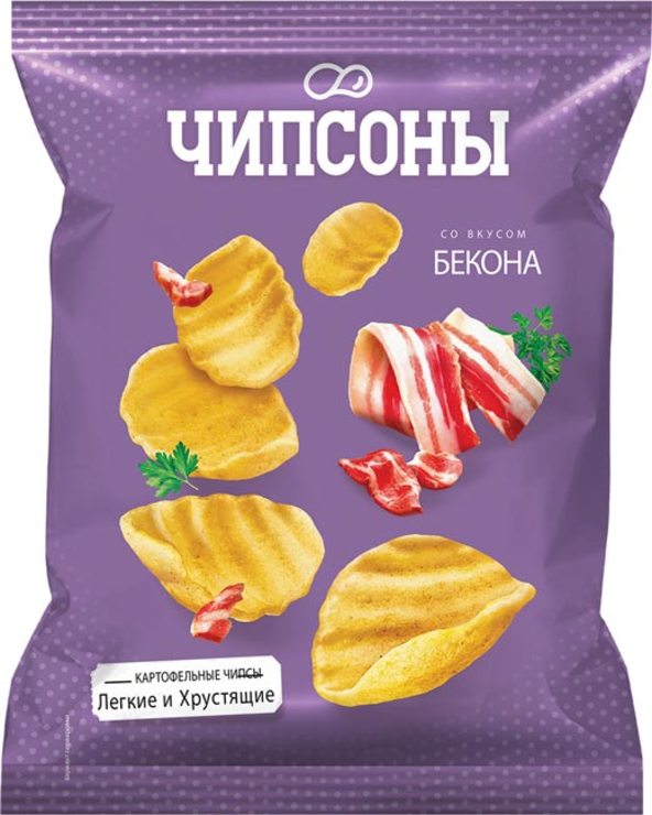Чипсы со вкусом бекона «Чипсоны», 40 г - купить по цене производителя с ...