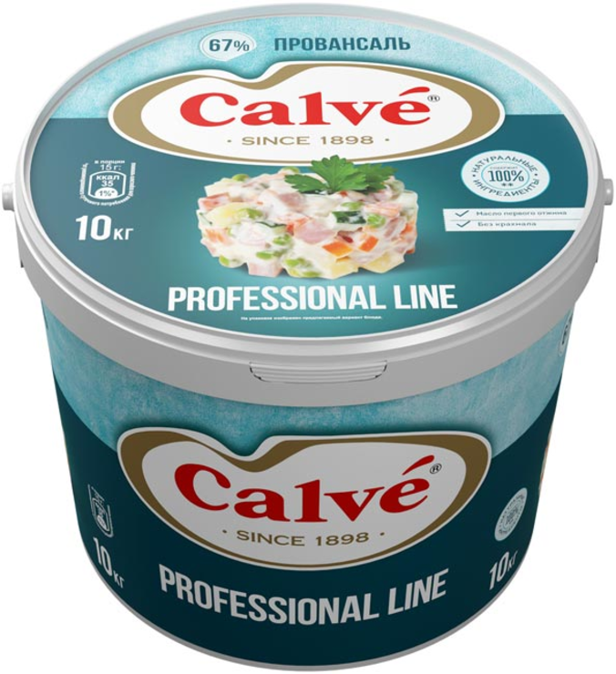 Майонез «Провансаль» 67% «Calve», 10 кг - купить по цене производителя ...