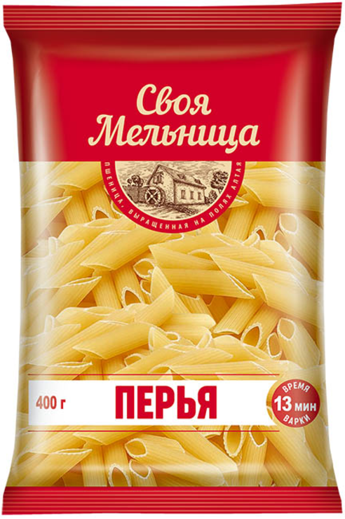 Макаронные изделия «Перья» «Своя Мельница», 400 г - купить по цене ...
